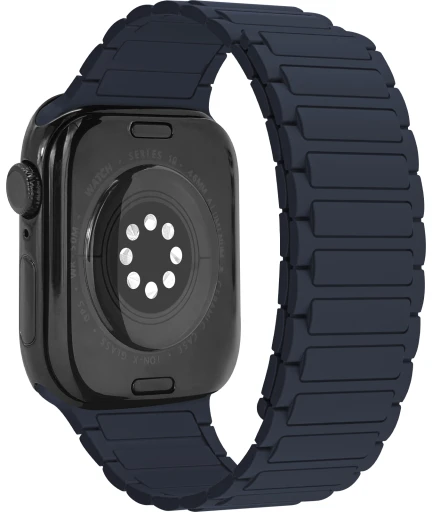 Mobilize silikoninė magnetinė laikrodžio apyrankė Apple 42/44/45/49 mm laikrodžiams - Mėlyna