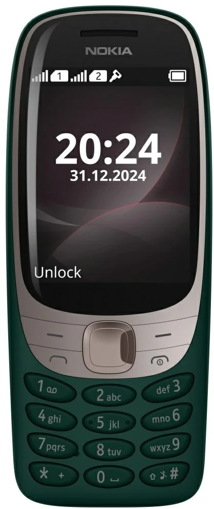 Mobilusis telefonas Nokia 6310 TA-1607 DS, žalios spalvos (be LT kalbos)