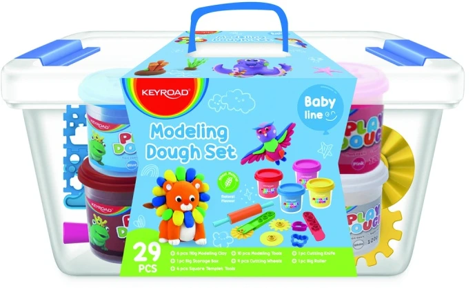 Pbs Connect Modeliavimo rinkinys Keyroad, 6 spalvų, su lipdymo įrankiais