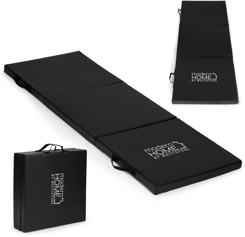 Modernhome Juodas gimnastikos čiužinys 182x60cm