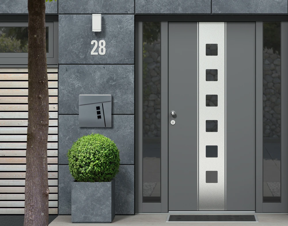Modernhome Cinkuoto plieno pašto dėžutė 17761327