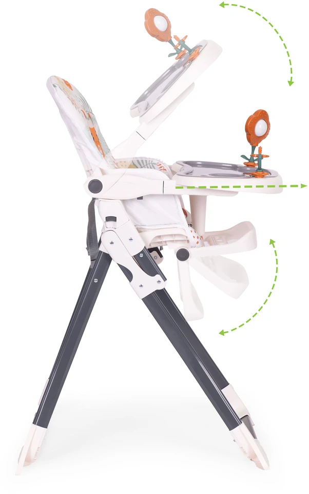 Sulankstoma maitinimo kėdutė vaikams su žaislais, ECOTOYS