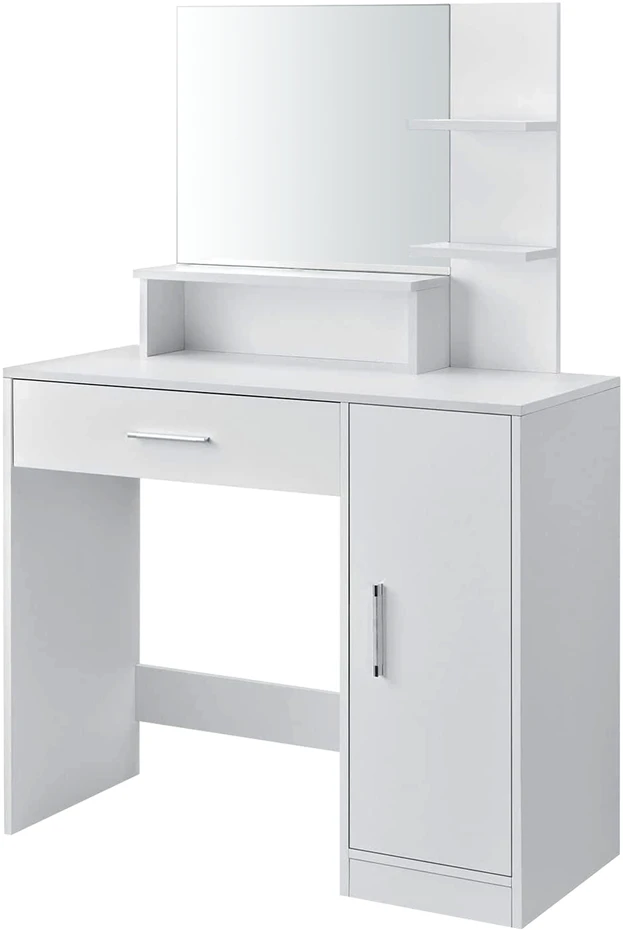 Kosmetinis staliukas ModernHome, baltas