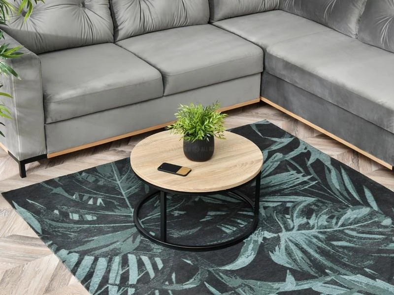 Modernhome Kavos staliukas Modern Home, 60 cm, juodas/rudas