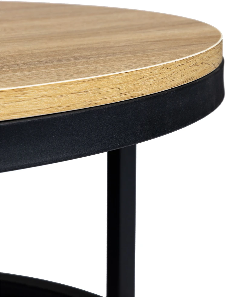 Modernhome Kavos staliukas Modern Home, 60 cm, juodas/rudas