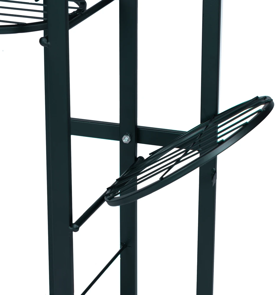 Stovas gėlėms Modern home, 106x46 cm, juodas
