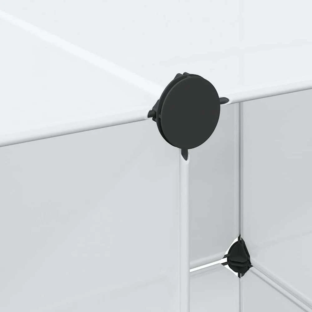 Modulinė spinta, 9 skyrių, balta, 37x115x150 cm