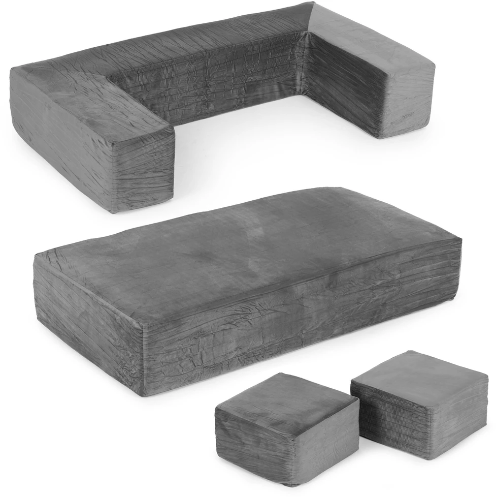 Ecotoys Didelė modulinė pilka sofa