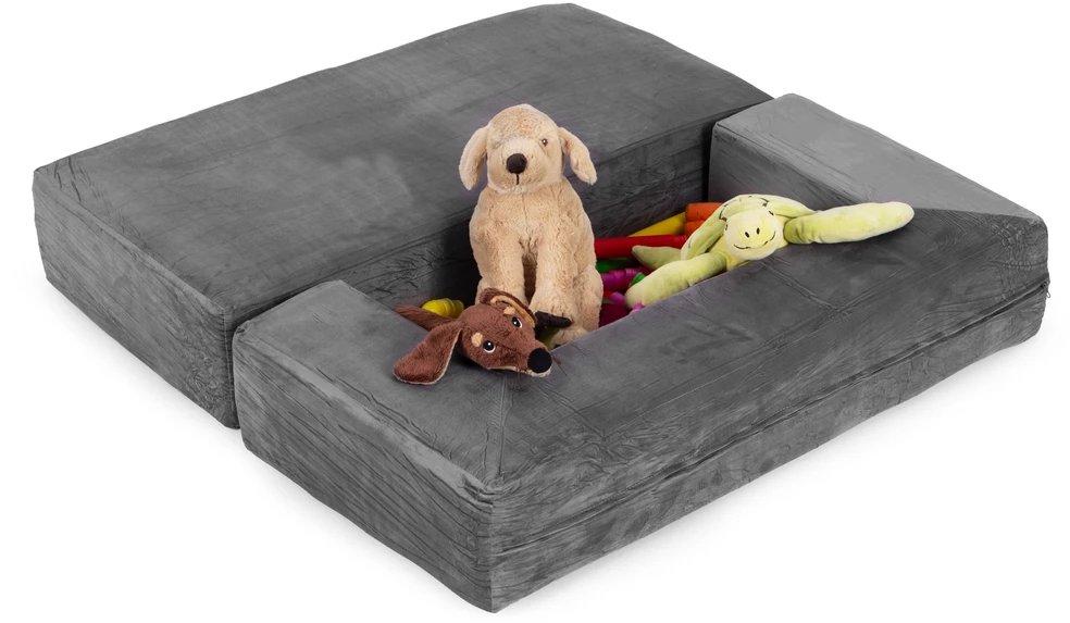 Ecotoys Didelė modulinė pilka sofa