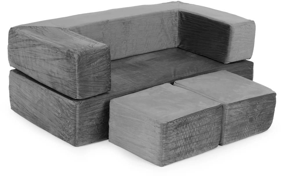 Ecotoys Didelė modulinė pilka sofa