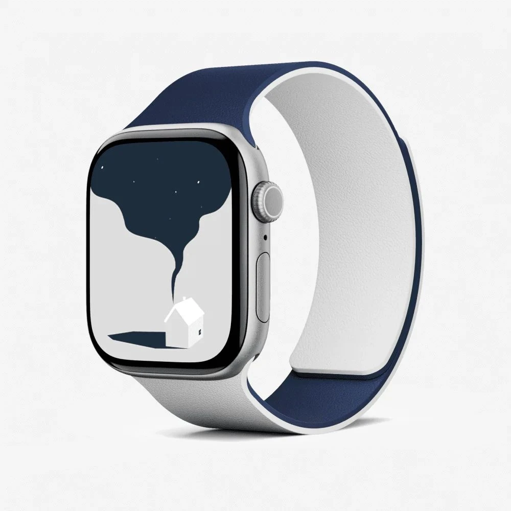 Moft Snap Duo apyrankė for Apple Watch 1-5/6/7/8/9/10/11/SE/SE 2/SE 3 (38/40/41/42 mm) navy mėlynas/misty