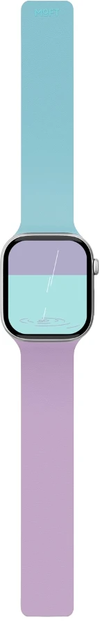 „Moft Snap Duo“ apyrankė, skirta „Apple Watch 1-5/6/7/8/9/10/11/SE/SE 2/SE 3“ (38/40/41/42 mm), tamsiai mėlyna/gelsva