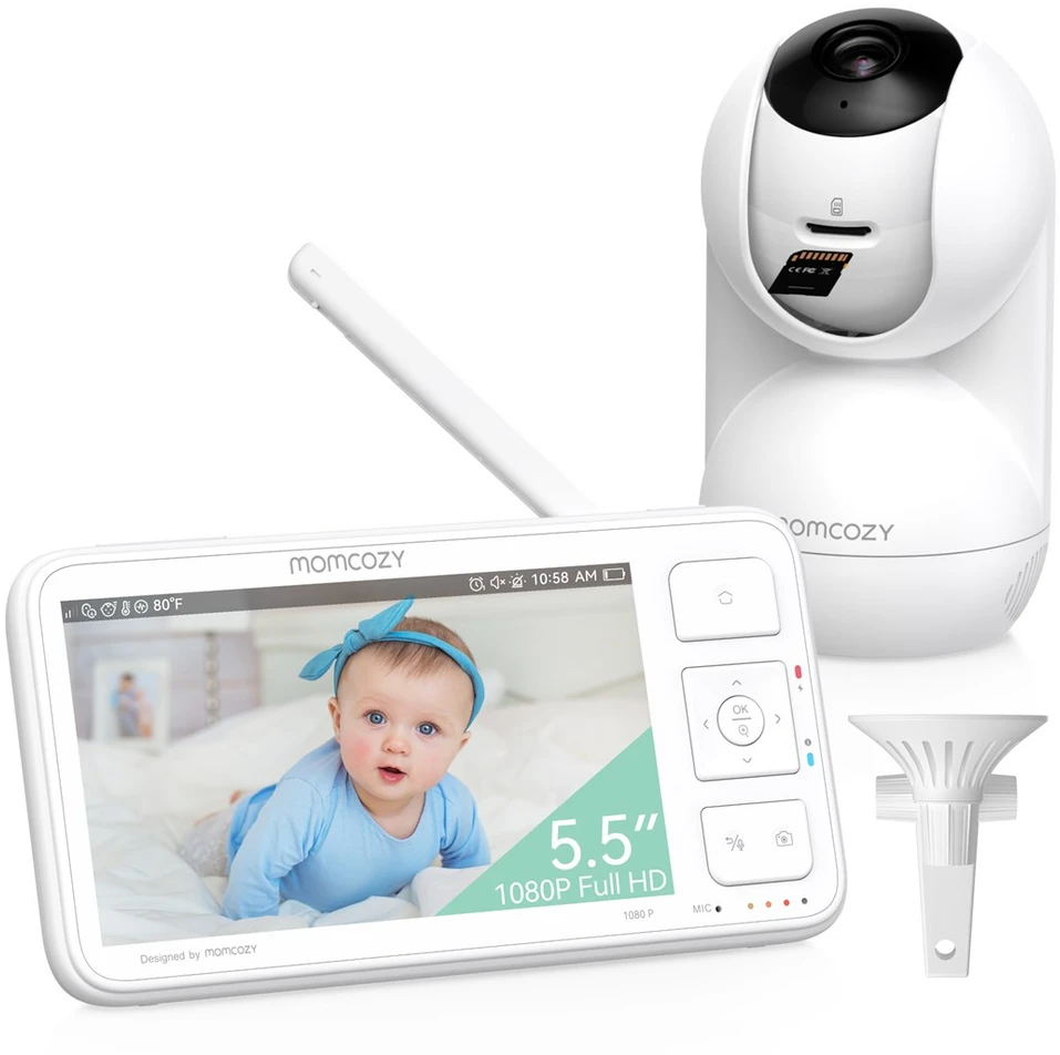 Momcozy BM014-WH12BA-A kūdikio garso jutiklis Balta