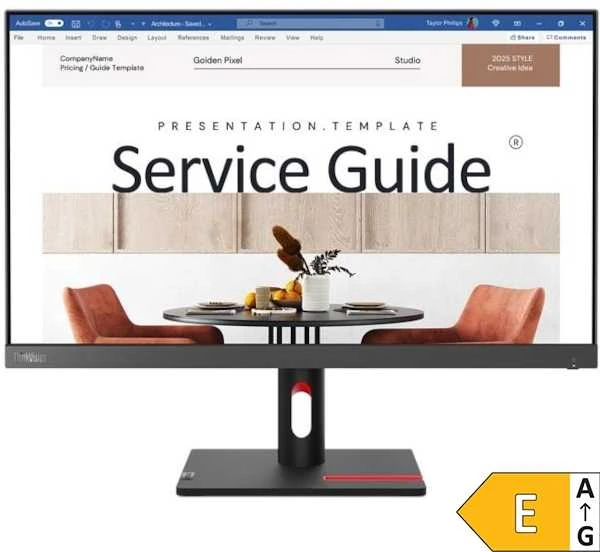 Monitorius „Lenovo ThinkVision S24i“ – 100 Hz | „Full HD“ | 24 colių | IPS | 4 ms