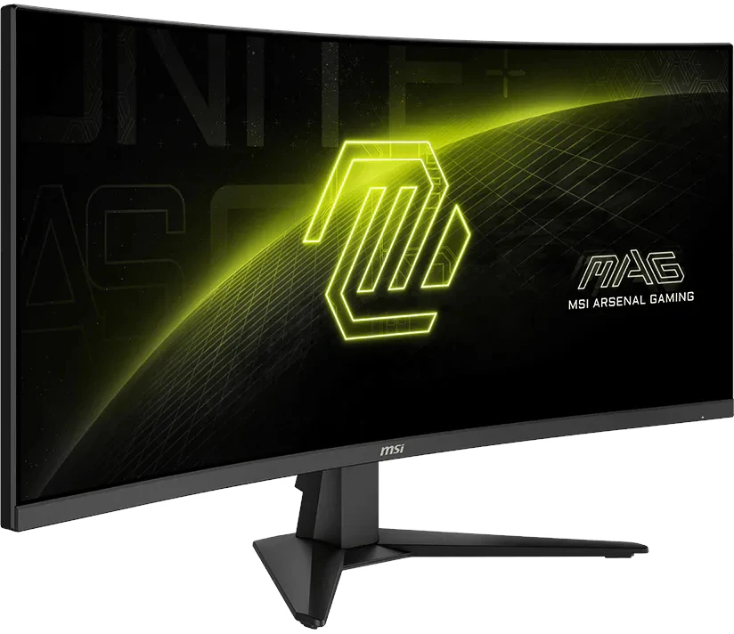 Monitorius MSI MAG 346CQDF E20 - UWQHD: 200Hz, HD: 400Hz | 3440x1440| Rapid VA Curve 1500R | 34"