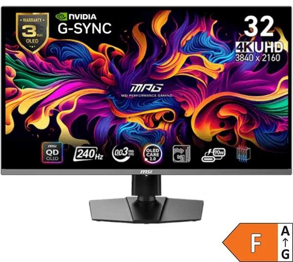 Monitorius MSI MPG 321URX - 240Hz | 4K | 32'' | QD OLED | 0.03ms