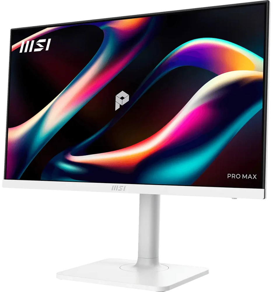 Monitorius MSI PRO MAX 271QPHW E14, 27" QHD (2560x1440) IPS, 144Hz, USB-C, garsiakalbiai, baltas