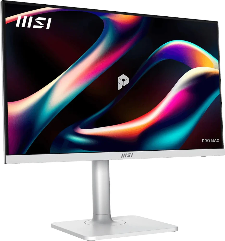 Monitorius MSI PRO MAX 271QPHW E14, 27" QHD (2560x1440) IPS, 144Hz, USB-C, garsiakalbiai, baltas