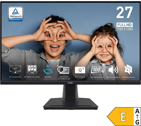 Monitorius MSI PRO MP275 – 27" | IPS | Full HD | 1ms | 100Hz