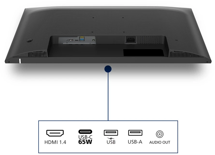 Monitorius Philips 27E1N1600AE/00 27'' 16:9 | 2560x1440 | 350 cd/m2/4 ms / HDMI DP USB Audio out