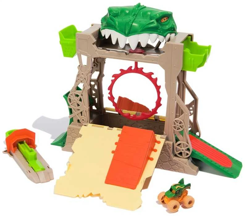 MONSTER JAM MINI JAMS paleidimo trasa su transporto priemone Dungeon of Doom, 6069758