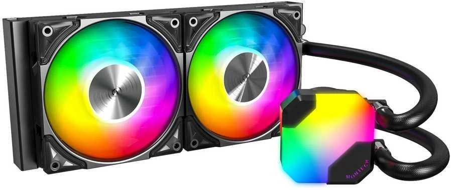 „Montech Hyper Flow ARGB AIO“ vandens aušinimas, juodos spalvos - 240 mm