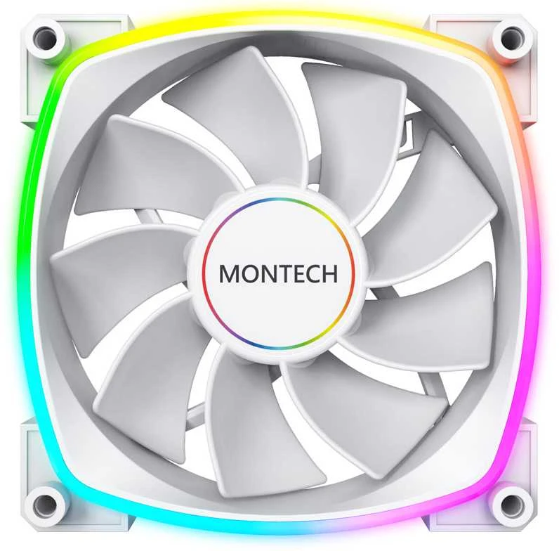 Montech RX140 PWM ARGB Reverse korpuso ventiliatorius- 140mm, baltos spalvos