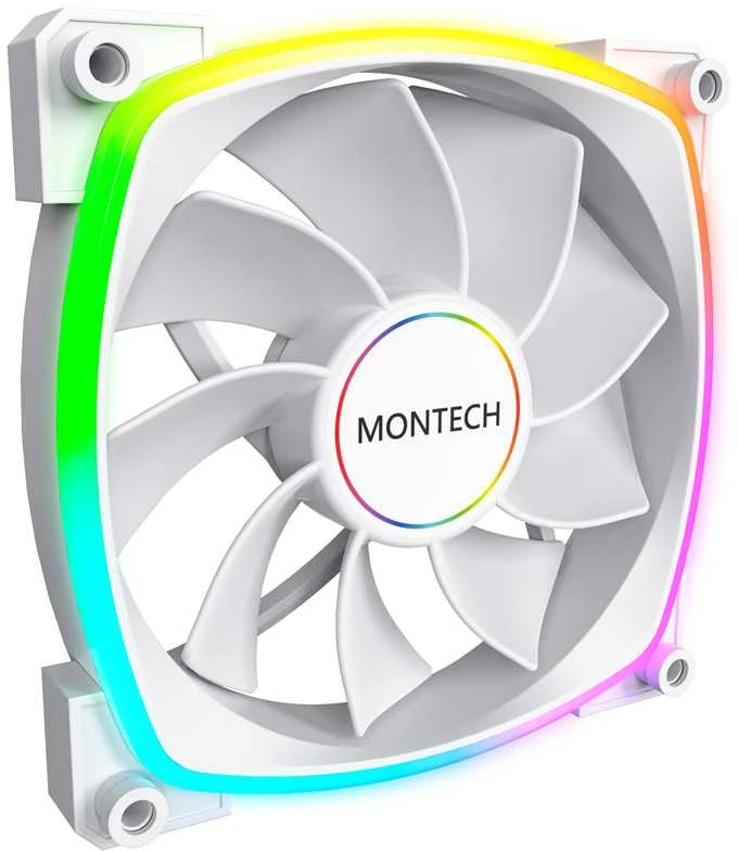 Montech RX140 PWM ARGB Reverse korpuso ventiliatorius- 140mm, baltos spalvos
