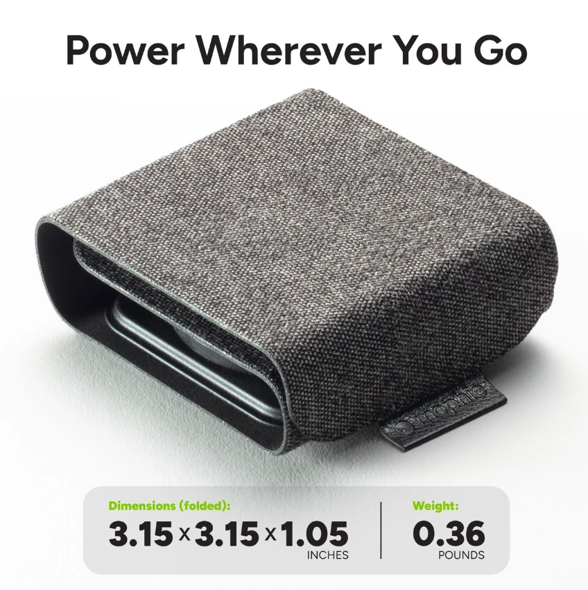 mophie-3in1 travel charger MagSafe su adapteriu EU Juodas