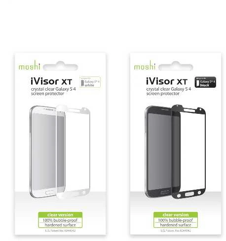 Moshi iVisor XT viso veido ekrano apsauga, skirta „Samsung Galaxy S4“, baltas