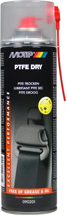 Purškiami teflono milteliai PTFE SPRAY DRY 500ml, Motip