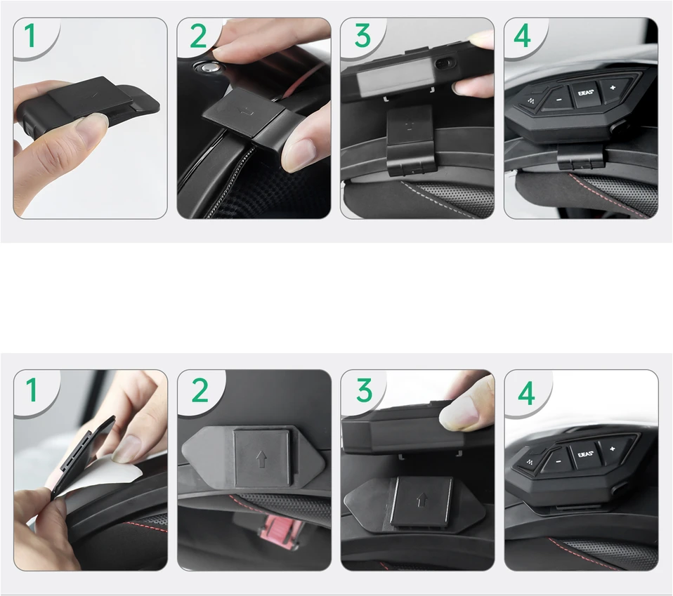 Motociklininkų ryšio sistema PNI BTH02 Mesh uždaram arba atviram šalmui, iki 20 vartotojų, IP67, Bluetooth 5.1