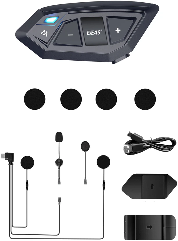 Motociklininkų ryšio sistema PNI BTH02 Mesh uždaram arba atviram šalmui, iki 20 vartotojų, IP67, Bluetooth 5.1