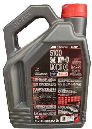 Alyva MOTUL 5100 4T 10W40 4ltr (104068)