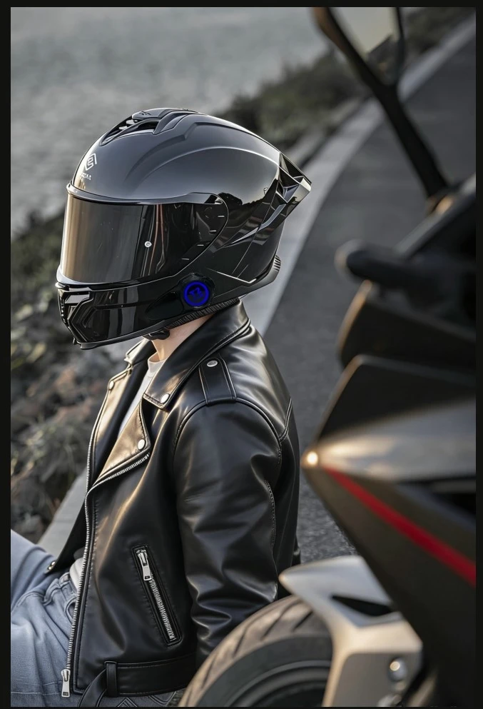 Motorcycle intercom Crown C200 Mesh Bluetooth juodos spalvos