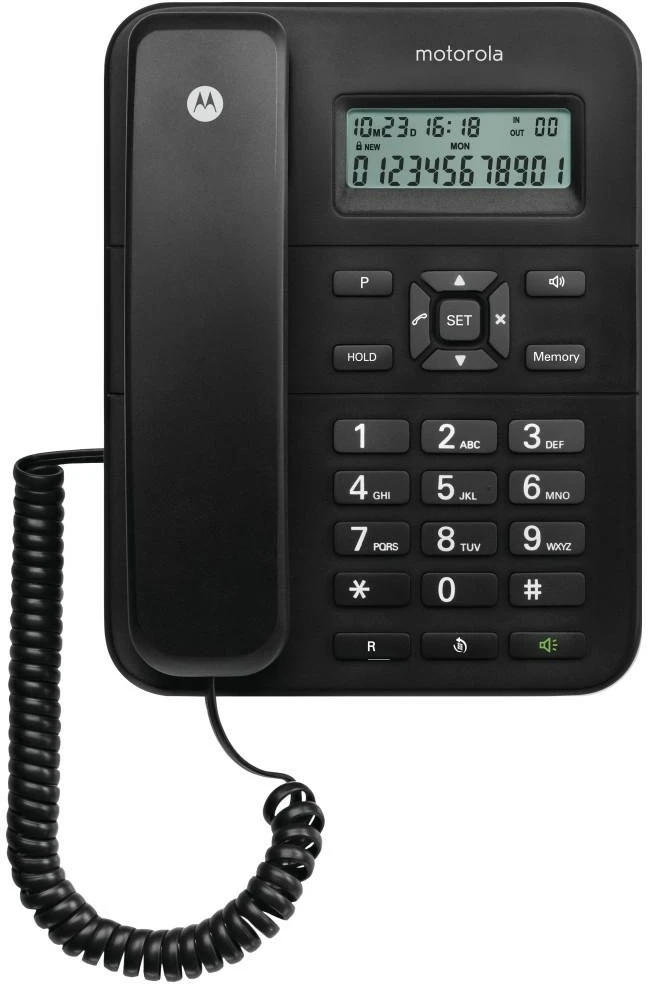 Motorola CT202 landline phone juodos spalvos