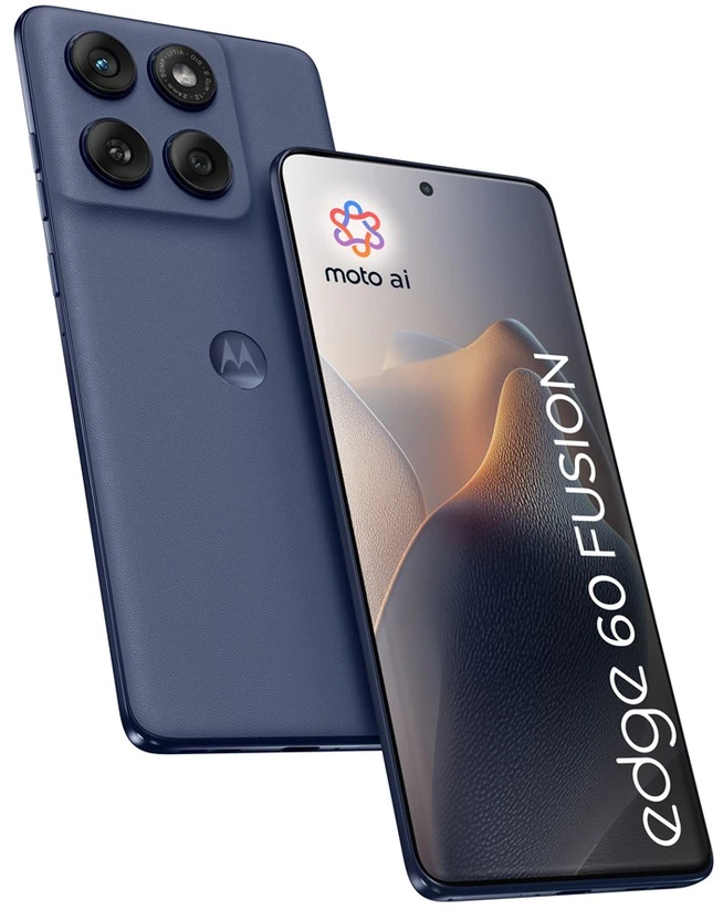 „Motorola edge 60 fusion“ 16,9 cm (6,67 colio) dviejų SIM kortelių „Android 15“ 5G USB C tipo 8 GB 256 GB 5200 mAh Pilkas