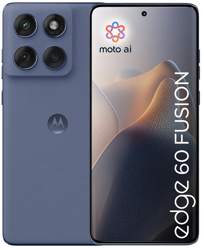„Motorola edge 60 fusion“ 16,9 cm (6,67 colio) dviejų SIM kortelių „Android 15“ 5G USB C tipo 8 GB 256 GB 5200 mAh Pilkas
