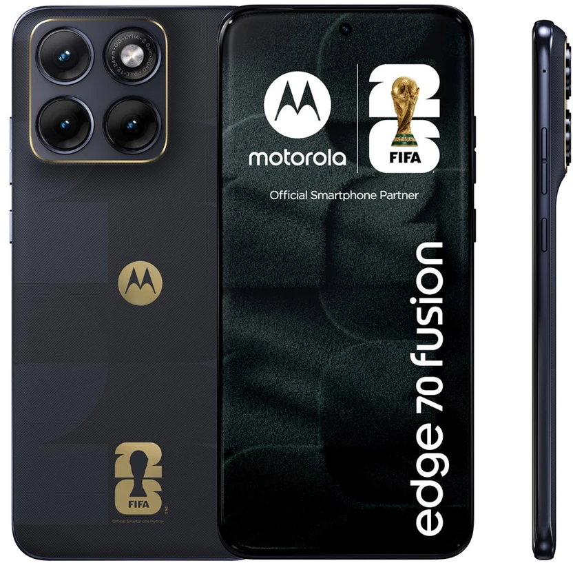 Motorola edge 70 fusion FIFA Edition 17.2 cm (6.78") Dual SIM Android 16.0 5G USB Type-C 8 GB 256 GB 5200 mAh Juodas