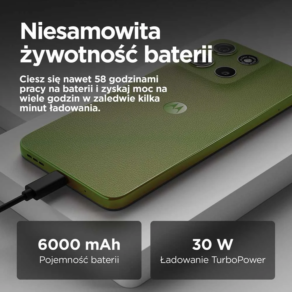 Motorola moto g15 power 17,1 cm (6,72 colio) Dviguba SIM kortelė „Android 15“ 4G USB C tipo 8 GB 256 GB 6000 mAh Žalias