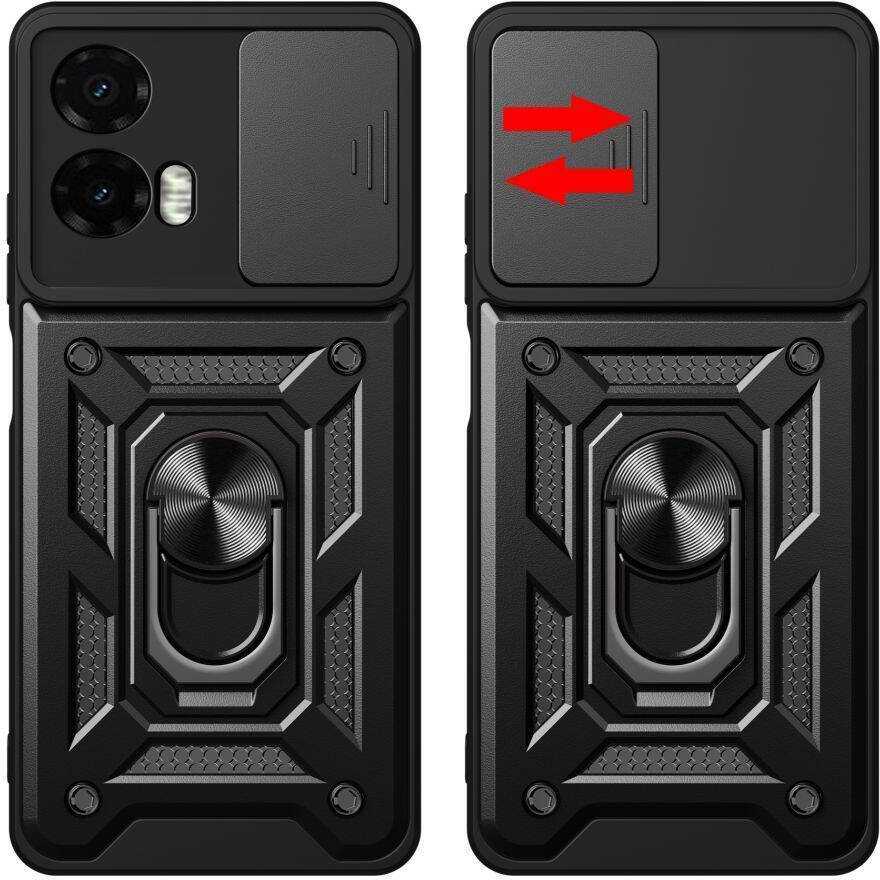 Motorola Moto G35 5G Tech-Protect Camshield Pro dėklas jūsų telefonui juodos spalvos