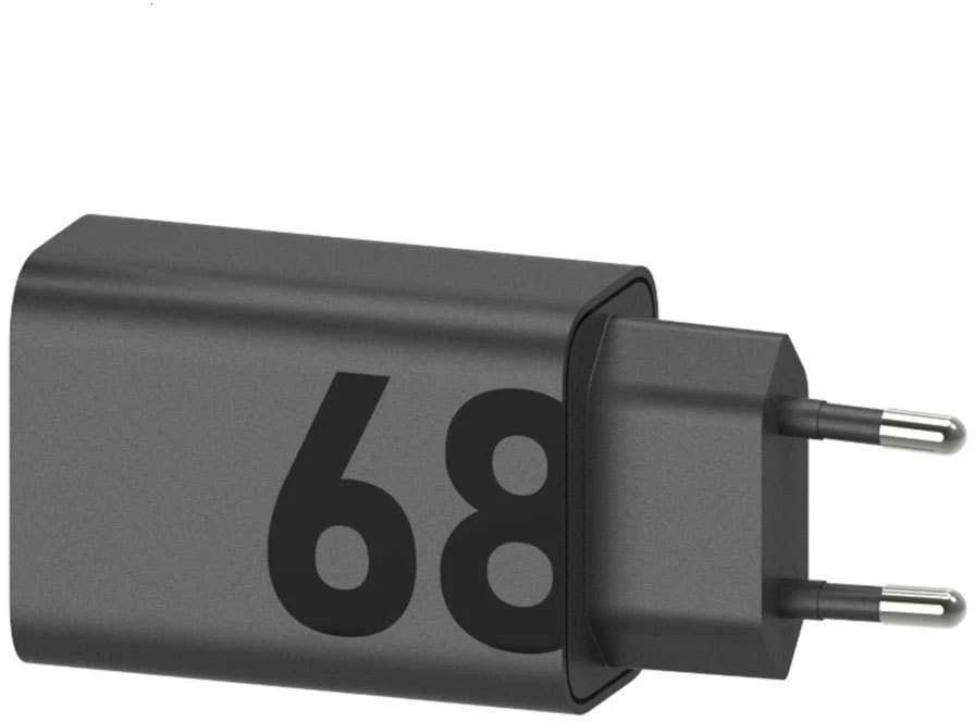 Laidinis įkroviklis Motorola TurboPower 68W USB-C with cable USB-C to USB-C 1m juodos spalvos