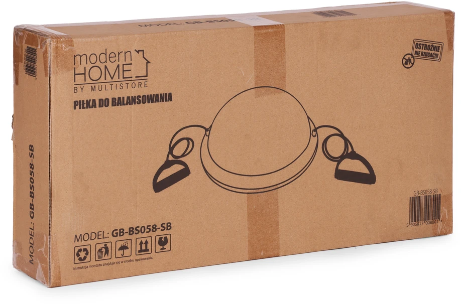 Movepro Pusiausvyros platforma su elastinėmis gumomis, pusrutulio formos balansavimo treniruoklis + pompa ModernHome