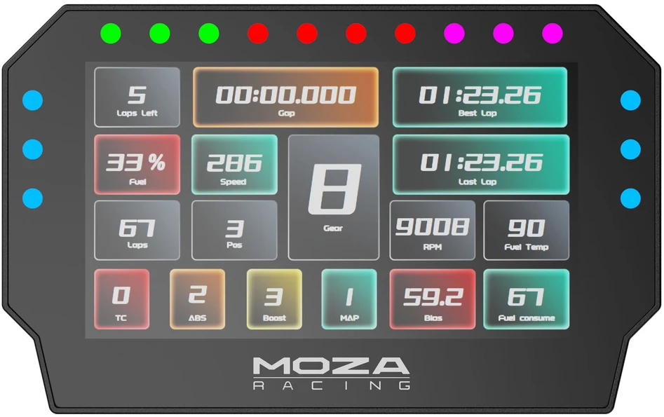 „Moza Racing CM2 RS072“ ekranas