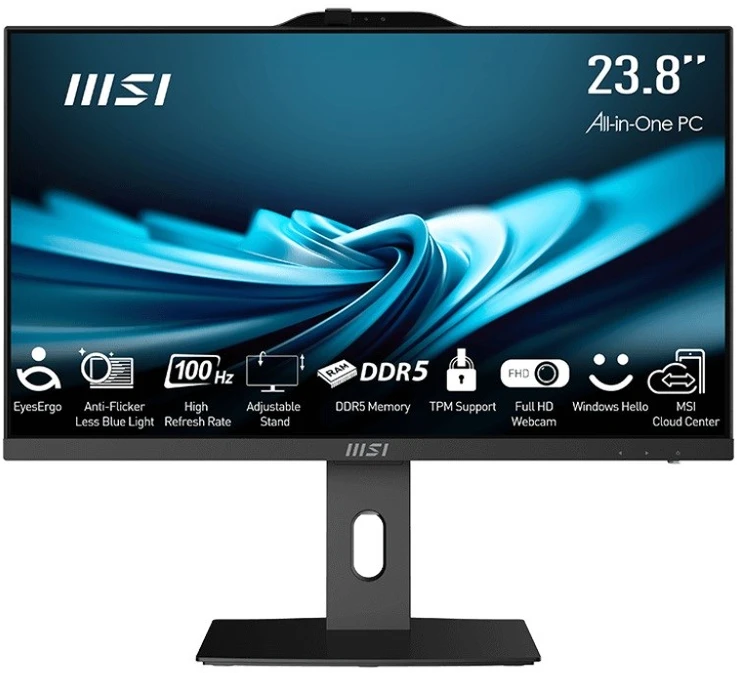MSI PRO AP242P 14M-649XEU Intel Core i5-14400 23,8 colio FHD 2x8GB 512GB M.2 PCIe 802.11 AX + BT 5.3 NOOS