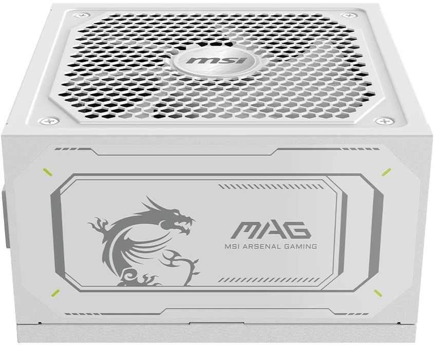 MSI MAG A1000GL PCIE5 Baltas maitinimo blokas 1000 W 24-pin ATX ATX Balta