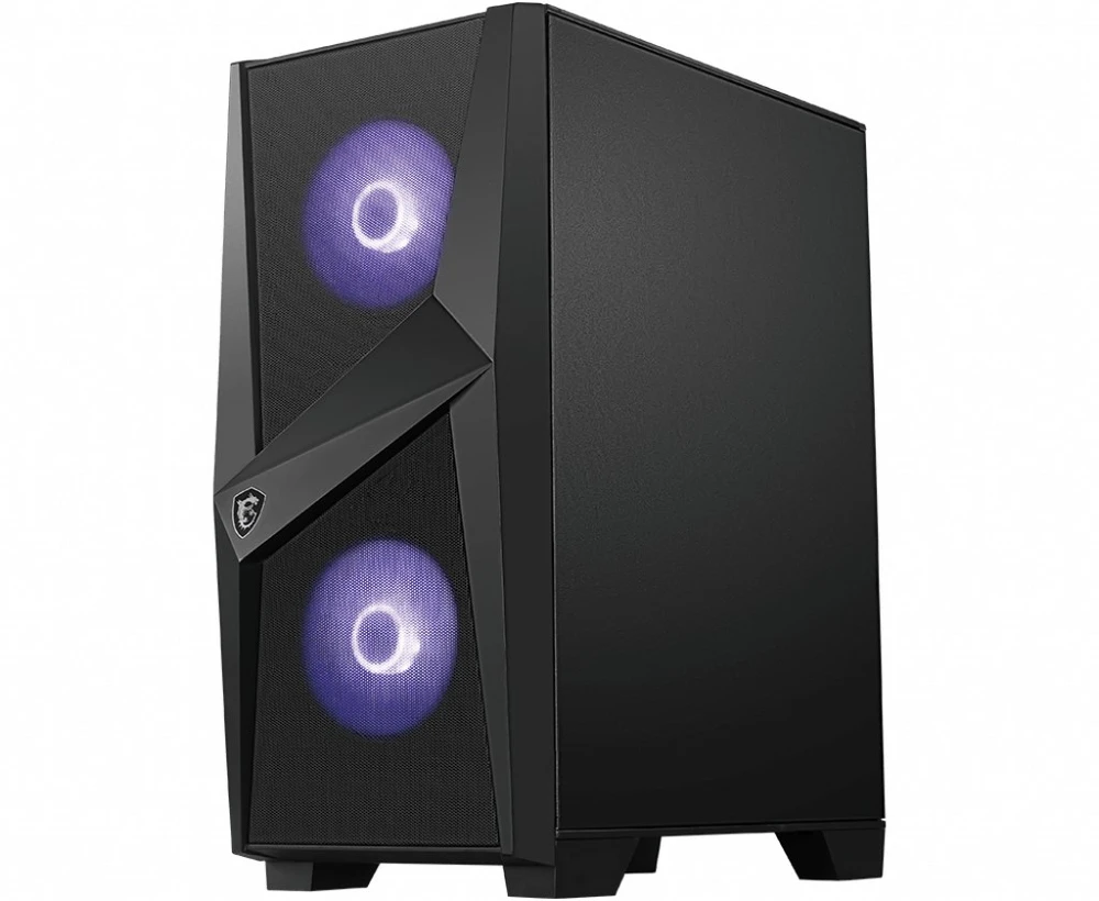 MSI MAGFORGE100M kompiuterio korpusas „Midi Tower“ Juoda, Permatomas