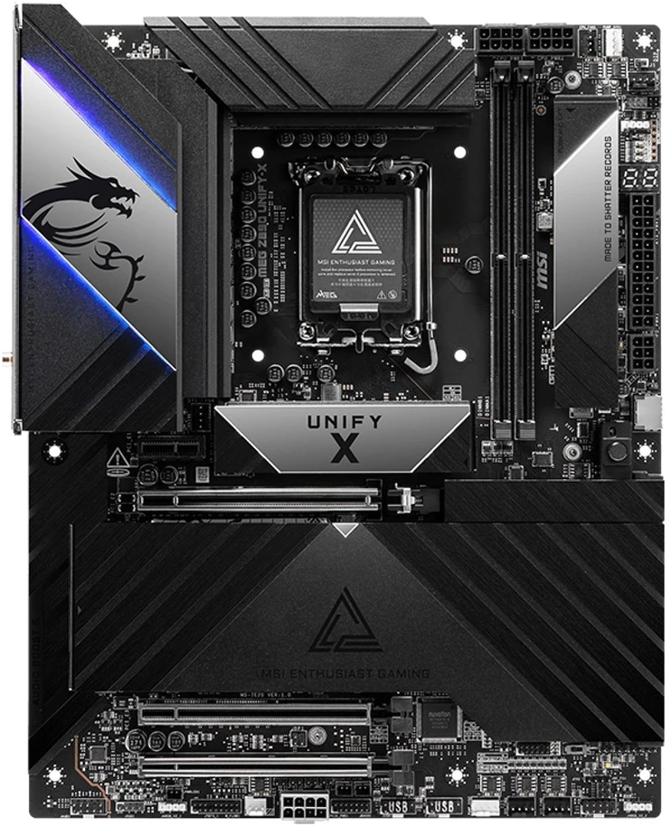 MSI MEG Z890 Unify-X pagrindinė plokštė, 1851 lizdas, Intel Z890, ATX, DDR5