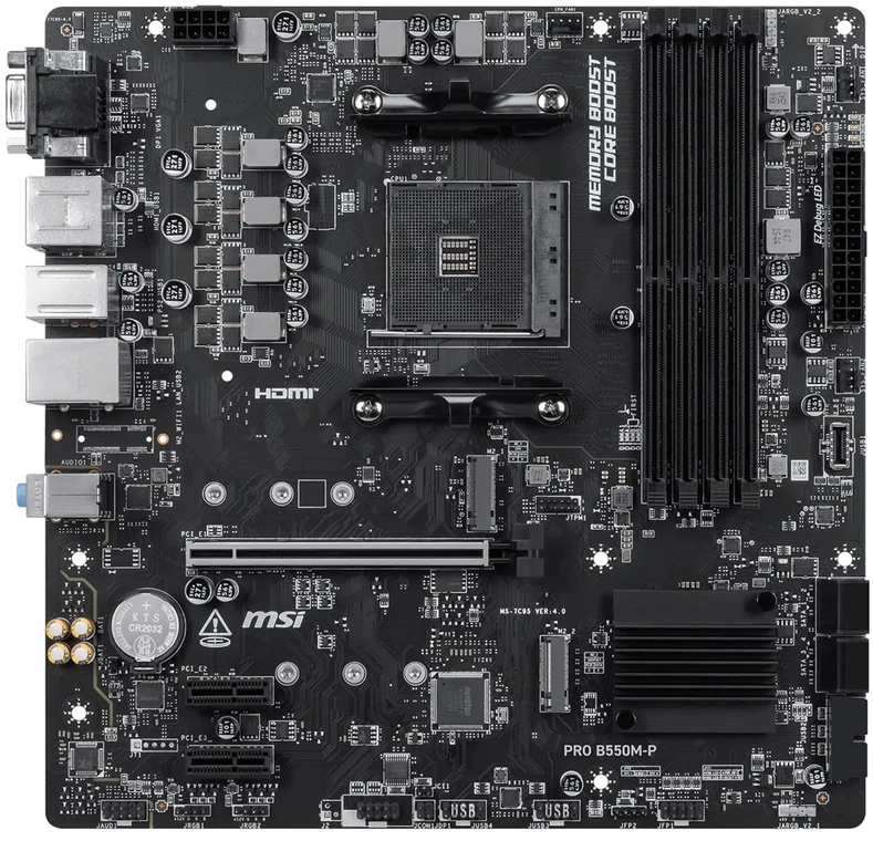 MSI PRO B550M-P WIFI6E pagrindinė plokštė