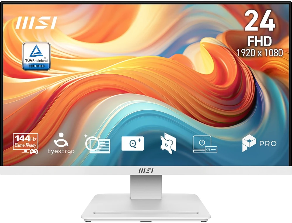 MSI Pro MP241W E14V kompiuterio monitorius 60,5 cm (23.8″) 1920 x 1080 pikseliai „Full HD“ LCD Balta